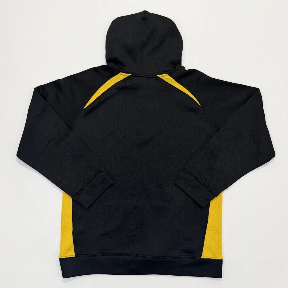 Vintage 90s Nike Pittsburgh Pirates Baseball Youth XL Hoodie Black Gold Pullover